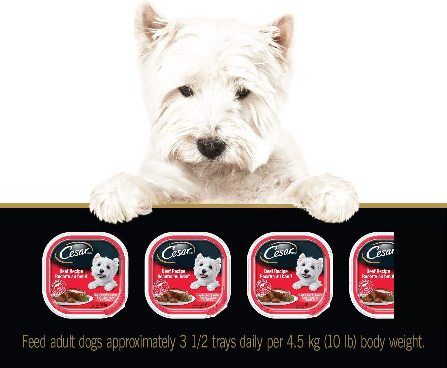 Classic Loaf in Sauce Wet Dog Food Beef Selects Variety Pack, 24X100G Trays