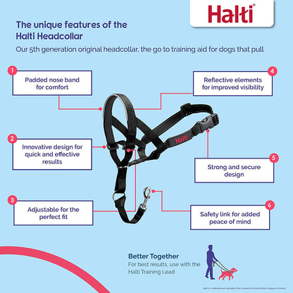 Halti Headcollar, Black, Size 0