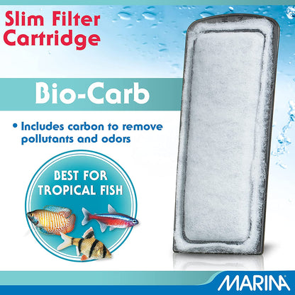 A291 Slim Filter Carbon plus Ceramic Cartridge, 3-Count, White