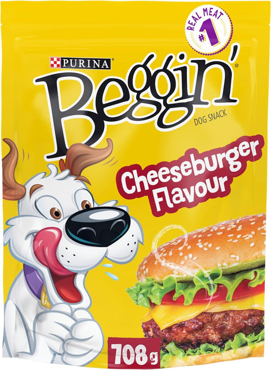 ' Strips Dog Treats, Cheeseburger Flavour Dog Snacks - 708 G