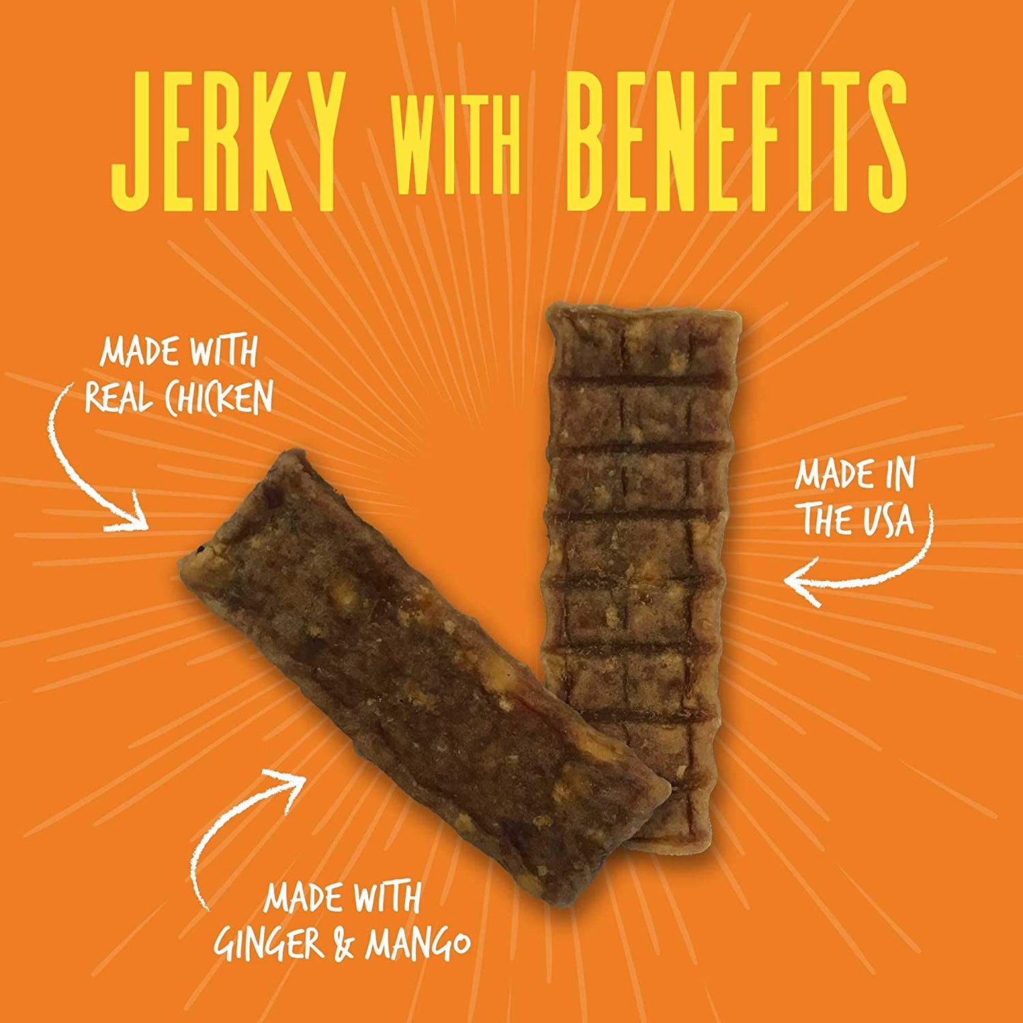 Vitality 100% Meat Jerky Dog Treats, Made in the USA Only Grain Free, Protein