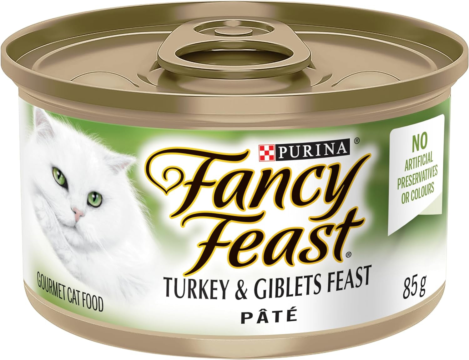 Fancy Feast Turkey and Giblets Pate Wet Cat Food, 85 G, 24 Pack, 2.04 Kg