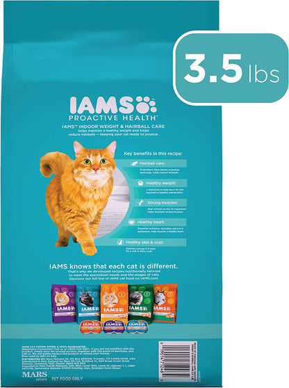 Proactive Health Dry Cat Food Adult - Indoor Weight & Hairball Care - Chicken & Turkey, 1.59Kg Bag