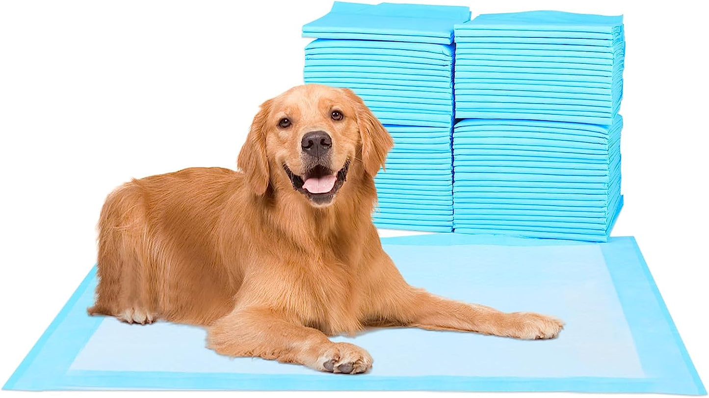 Scratchme Super-Absorbent Waterproof Dog and Puppy Pet Training Pad, Housebreaking Pet Pad, 100-Count Extra Small-Size, 13’’X17.7’’, Blue